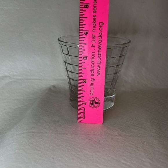 Crown Royal Whiskey 10 Oz Rocks Glass 3 1/2 In Round 3 1/2 In Tall Bar Cocktail - Picture 7 of 7